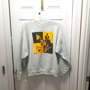 ROLLING STONES SWEATSHIRT, 1999 BAND GRAPHICS Sz.XL (Flaw)